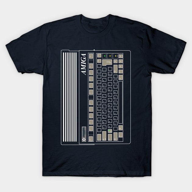 Commodore Amiga 600 v2 T-Shirt by Meta Cortex